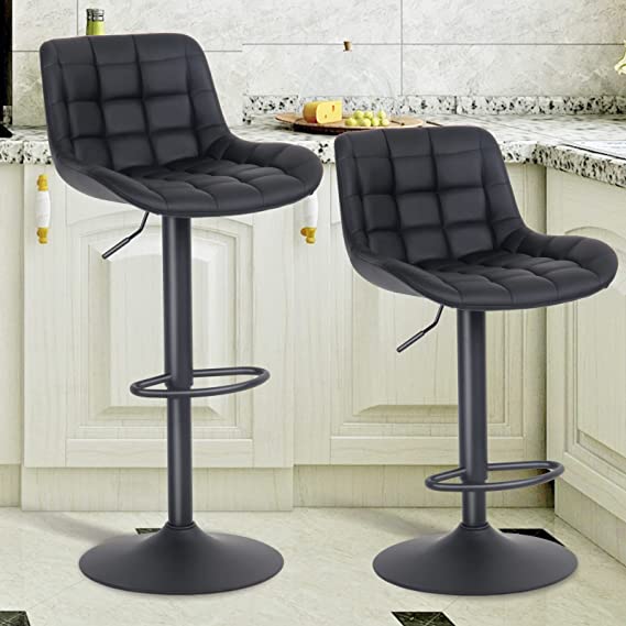 leather padded kitchen stool